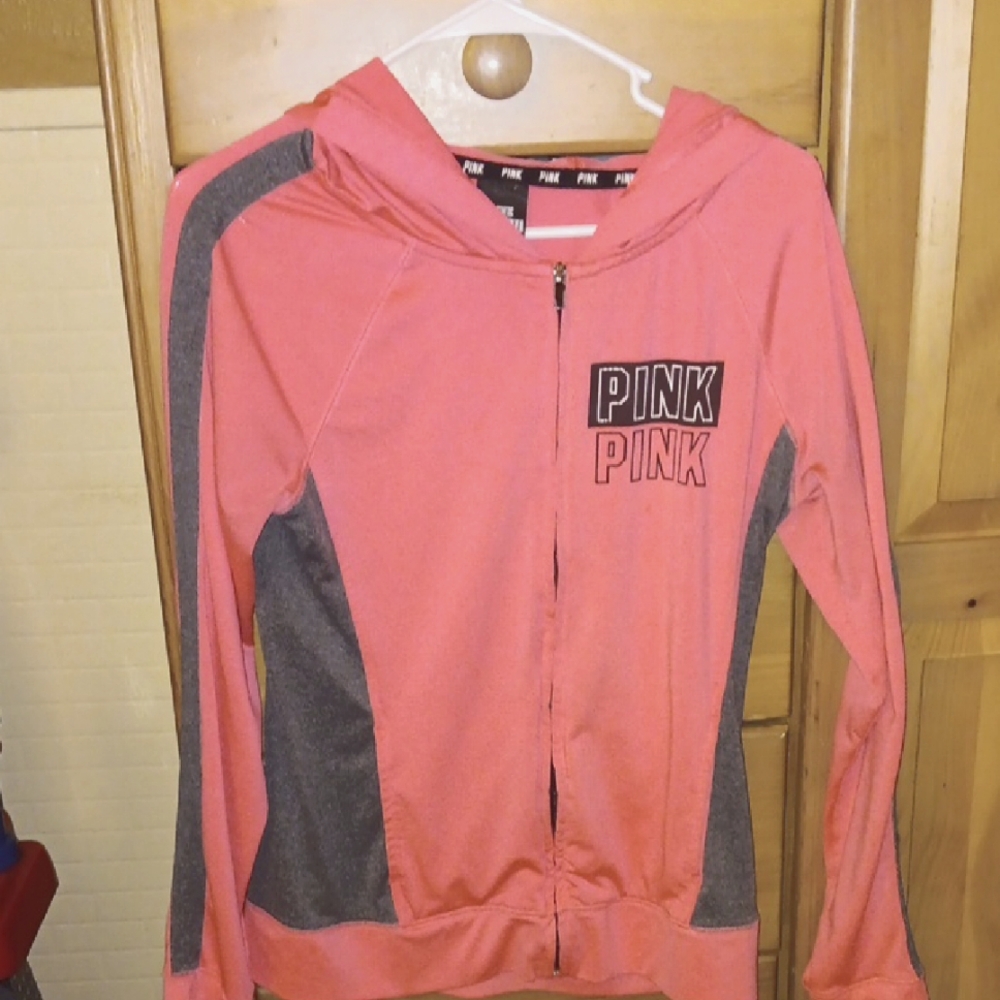 PV pink athelic Hoodie Jacket